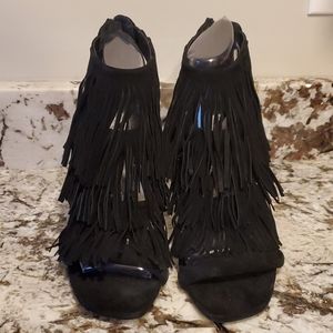 STEVE MADDEN FRINGE HEELS